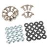 16 шт. Комплект болтов, шайб, гаек и винтов для крепления крыльев, резьба M6, для квадроциклов ATV 50cc 70cc 90cc 110cc 125cc