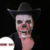 Подарите новую шляпу на Хэллоуин, имитацию маски черепа с подвижным ртом, пластиковую реквизитную маску для костюма, страшную шапку-череп.