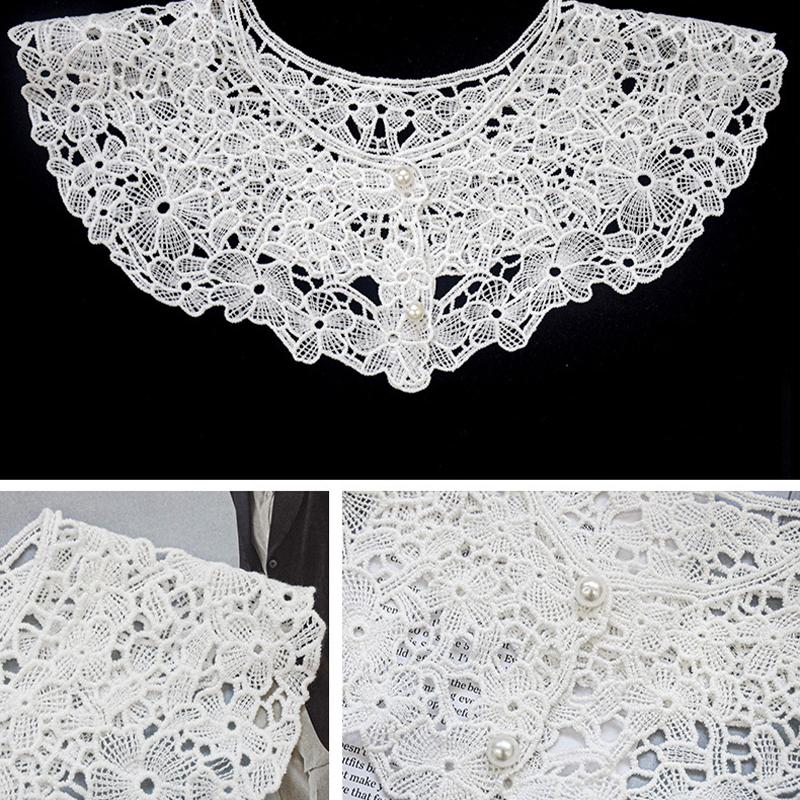 Female Cloud Shoulder Ming System False Collar Small Shawl\t Lace Shawl Peplum Openwork Collar Girl'S Accessory Hanfu