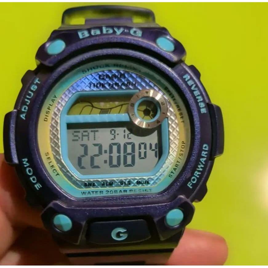 Б/у Baby-G TIDE GRAPH Фиолетовый, как темно-синий CASIO