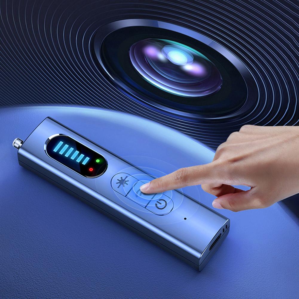 Беспроводные детекторы жучков 5 уровней регулируемой чувствительности Детекторы камер 25 часов работы Электронный сканер для путешествий Отель Автомобиль