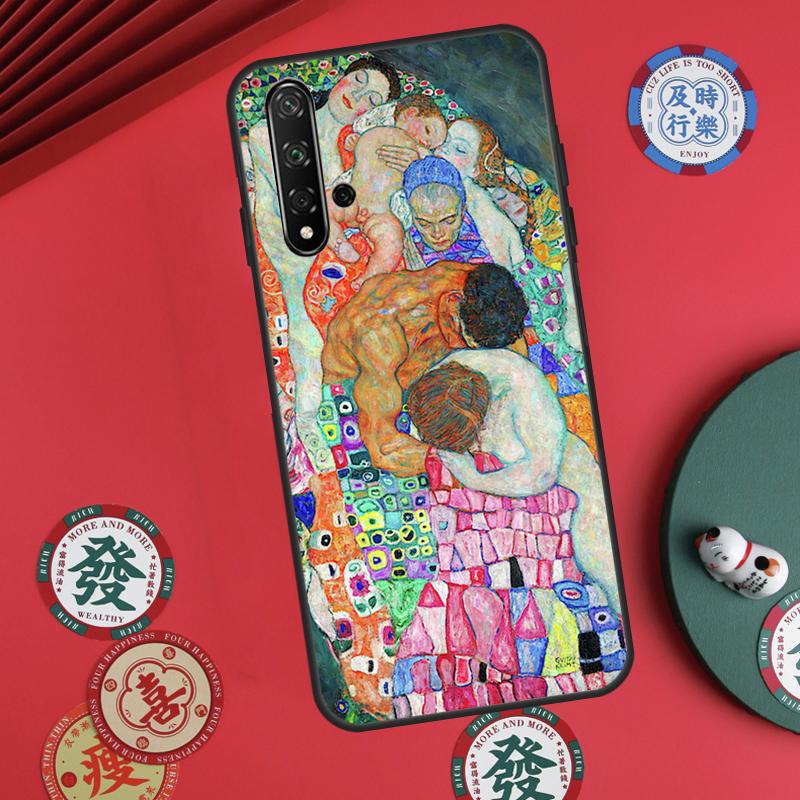 Поцелуй Густава Климта Для Huawei Nova Y73 Y72 Y61 Y91 Y90 Y70 Y60 12s 12i 11i 8i 9 10 SE P60 Pro P30 P40 Lite Чехол