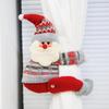Knitted Santa Claus Curtain Holder Pendant for Christmas Decorations In Hotels