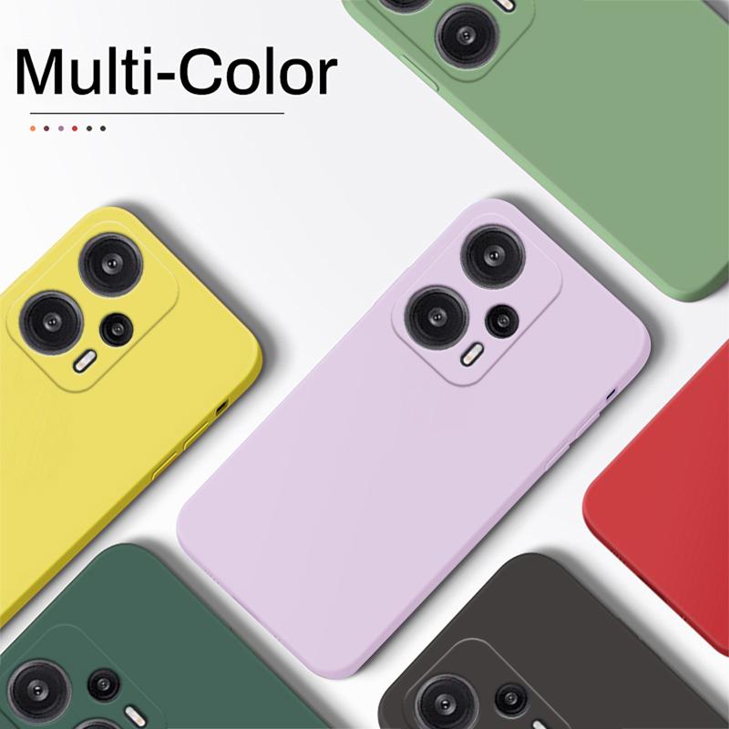 Чехол Poco F5 F 5 PocoF5 Pro, жидкий силиконовый чехол для телефона для Xiaomi Redmi Note 12 Pro Plus Note12 4G 5G, защита объектива камеры, задний бампер, мягкий чехол из ТПУ