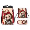 Мультяшный Рождественский Рюкзак Сумка через Плечо Пенал Набор из Трех Предметов