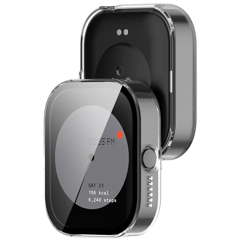 Закаленное стекло HD + Чехол из ПК для экрана CMF Watch 3 Pro Защитная крышка со всех сторон для CMF Watch Pro 2 Бампер Оболочка Чехол