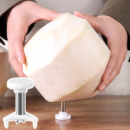 3 шт. Дырокол для кокосовых орехов Компактный прочный из нержавеющей стали Легко хранить Простое управление Многоразовый открывалка для кокосов