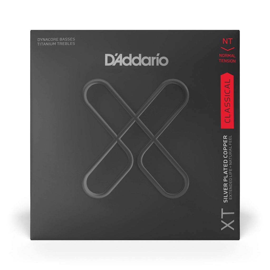 Струны для классической гитары D'Addario XT с покрытием, DynacoreTitanium, нормальное натяжение, XTC45TT