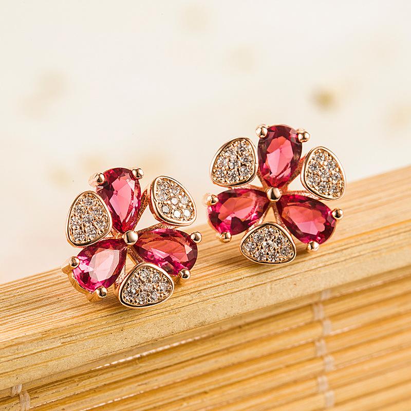 Sace Gems Серьги с ветряной мельницей из медного сплава, модные женские простые серьги с цирконом, ювелирные изделия