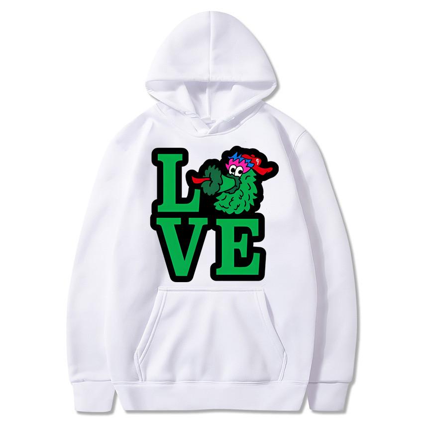 Теплый Худи с Принтом 'Love' Однотонный Модный Уличный Худи Повседневный Мужской и Женский Ежедневный Осенний/Зимний Новый Худи