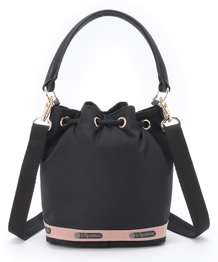 Официальная сумка через плечо SM DRAWSTRING Shadow Black [LeSportsac] BAG/1061 Женская