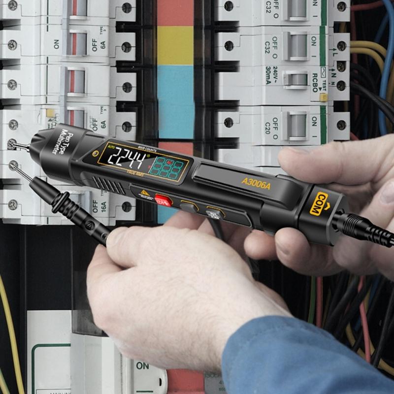 Pen Type Digital Multimeter Voltages Tester Meter LCD Display Voltages Resistance Diode Continuity 600V Voltmeter