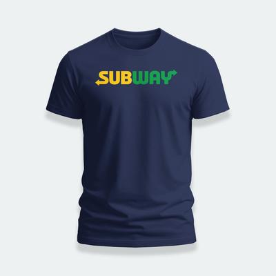 Логотип ресторана Subway Food забавная футболка Размеры S-5XL Сделано в США Унисекс футболка