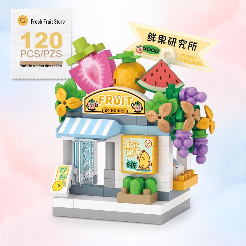 Loz Мини-частицы Зоомагазин Колесо обозрения Сцена Миниатюрные Строительные блоки - Детские игрушки и Рождественский подарок