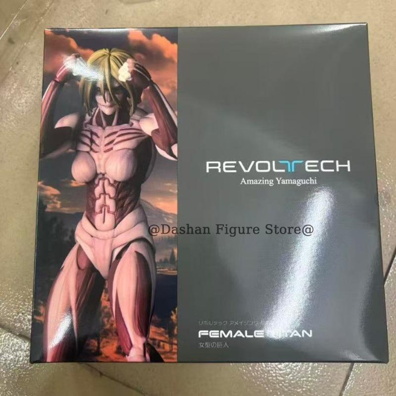 Фигурка Атака Титанов Revoltech Женская фигурка титана Фигурки действия Amazing Yamaguchi Энни Леонхарт Фигурка девушки-титана ПВХ Модель Игрушки