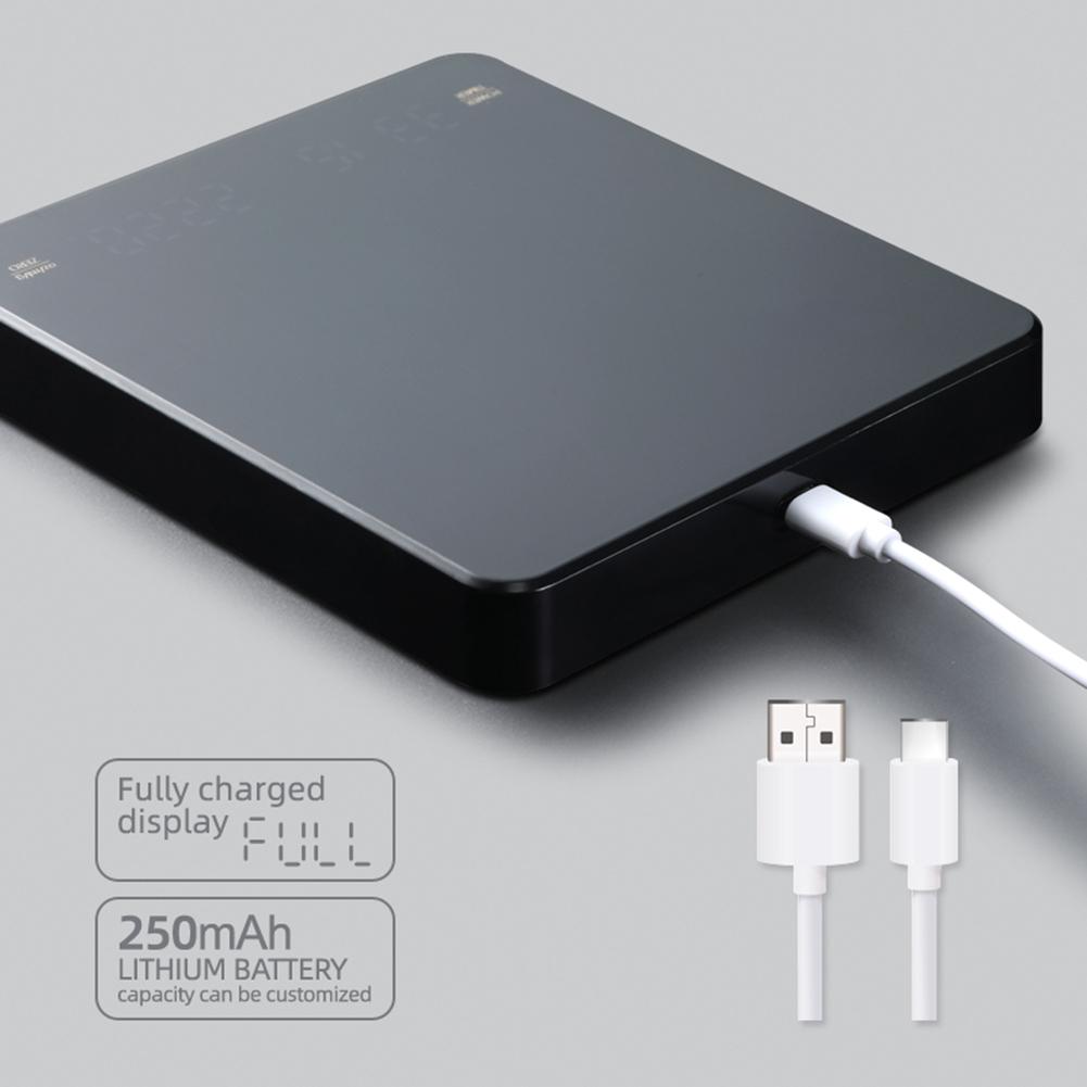 Timemore 2025 New BLACK BASIC+ Coffee Scale, Smart digital scale, pour coffee, Electronic Drip Coffee Scale with Timer 2kg