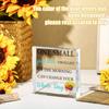 Sunflower Motivational Sign - Square Acrylic Desk Decor for Home & Office