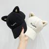 Snuggly Warm, Cozy Bunny Ears & Heart Embroidery Baseball Cap - Adjustable, Windproof Plush Winter Hat for Women