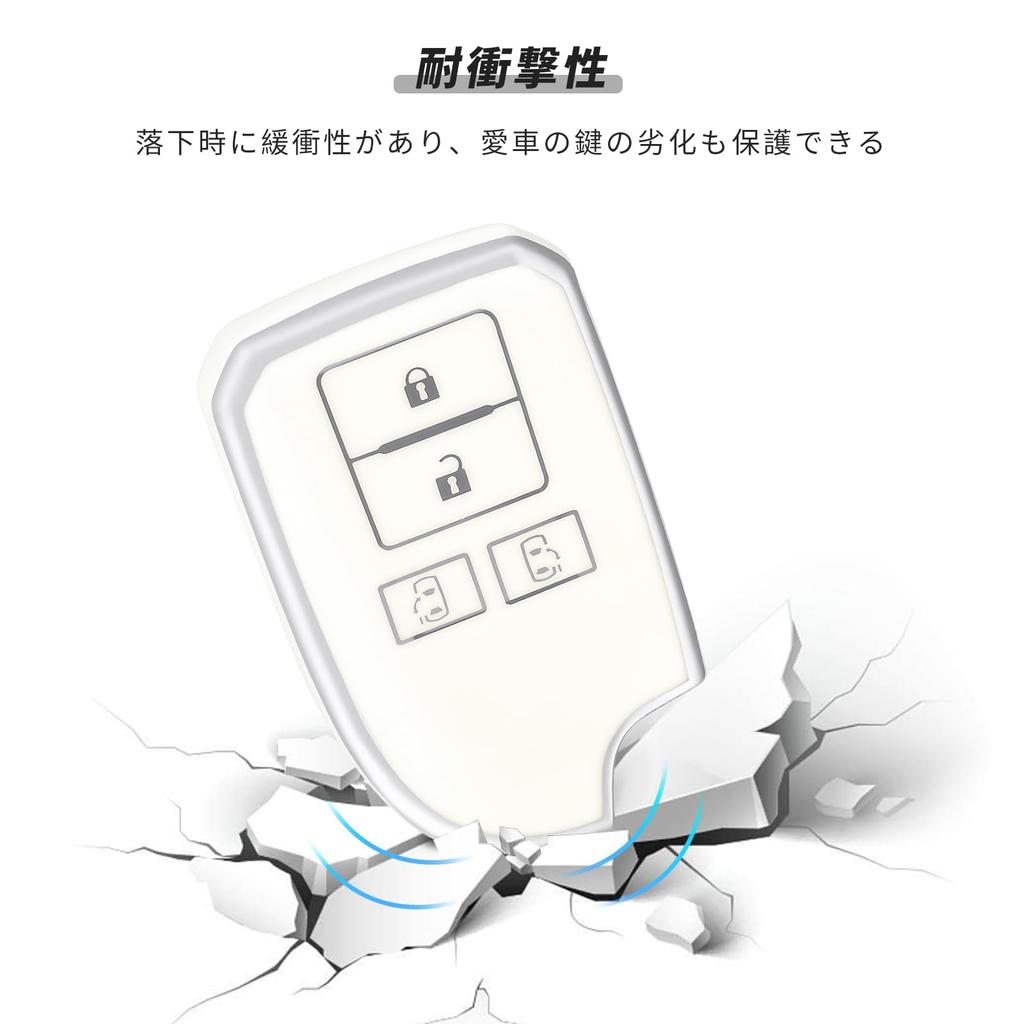 [OFFCURVE] Чехол для ключа TOYOTA Hiace для автомобилей Toyota 4 кнопки, раздвигающиеся с обеих сторон Ударопрочный и устойчивый к царапинам брелок для автомобилей серии HIACE200