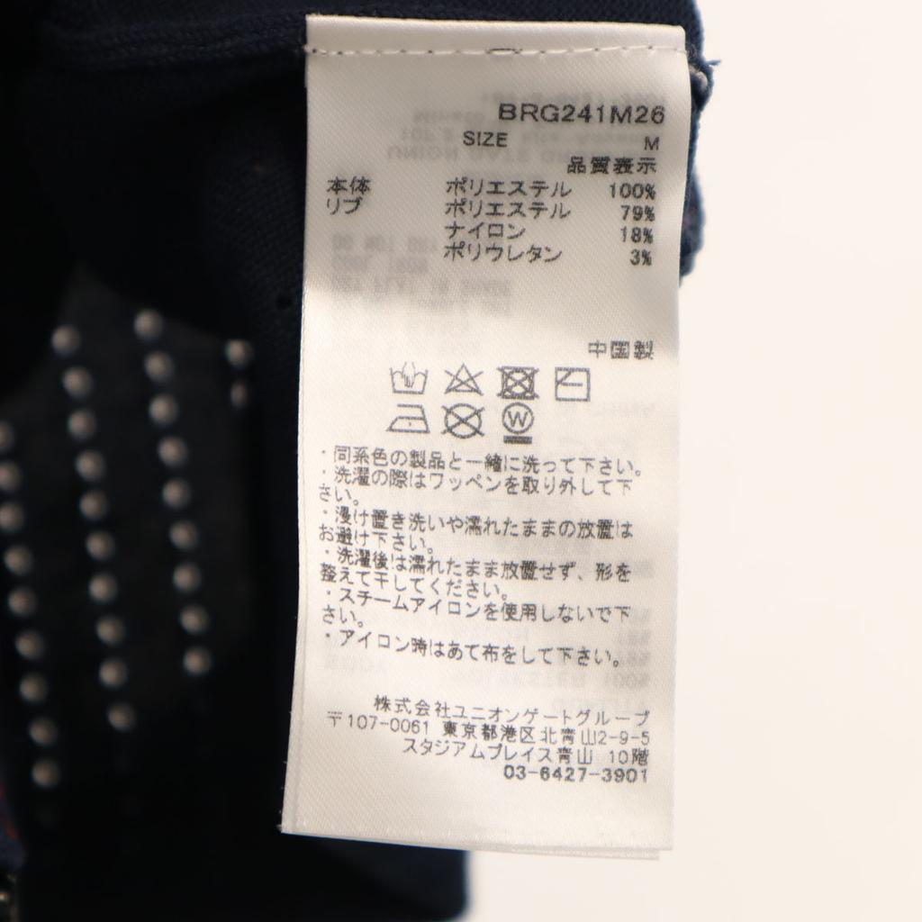 BRIEFING golf Knit jacket M Navy Men's Used