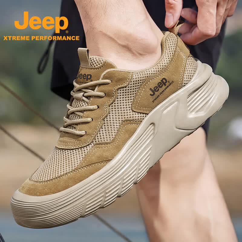 Jeep Мужские дышащие противоударные походные ботинки