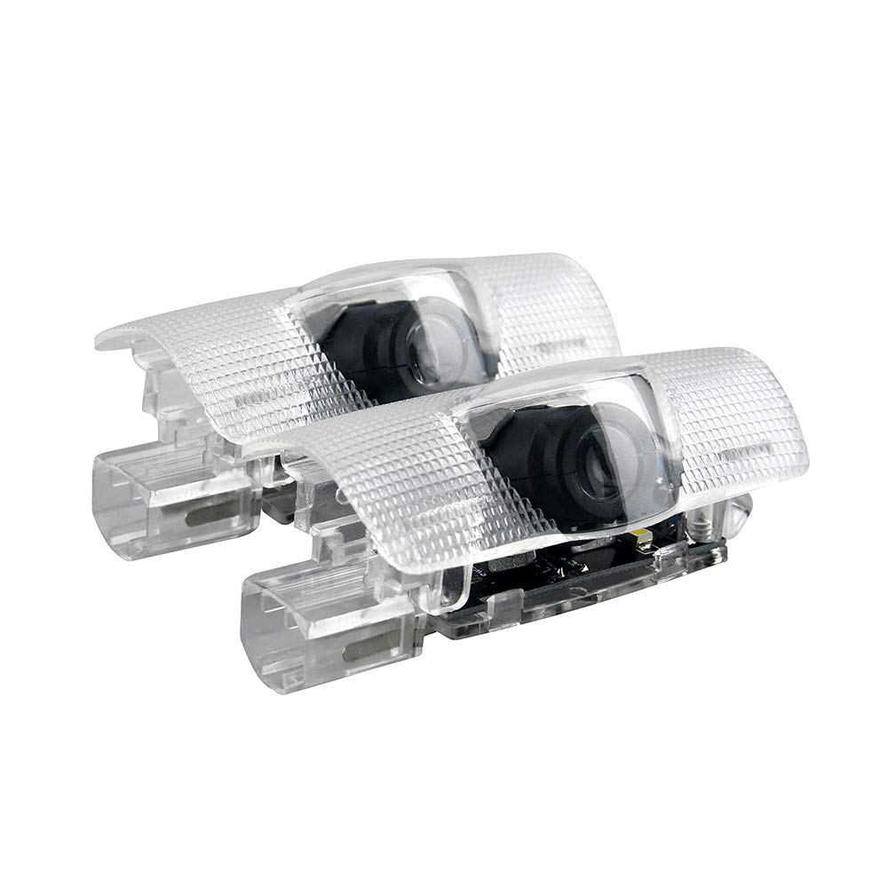 XZFLQ Светодиодная лампа-занавес на дверь, лазерный логотип, приветственная подсветка двери, подсветка салона, 4 шт.