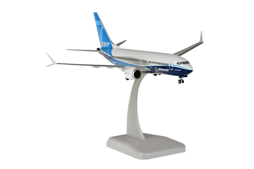 Hogan Wings B737 MAX 7 Цвета Boeing House с шасси и подставкой Масштабная модель 11342GR 1/200