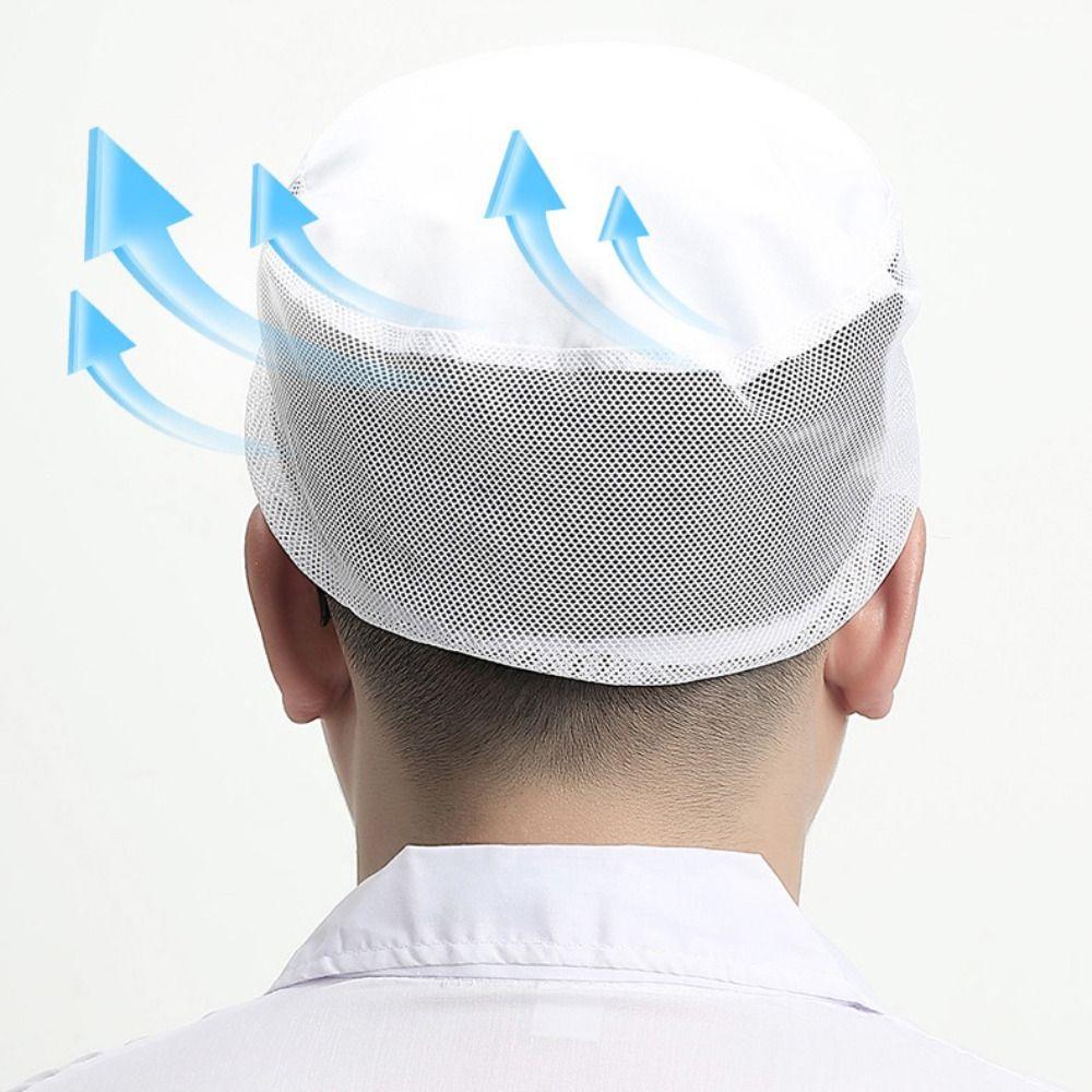 Breathable Mesh Chef Hat Cloth Cooking Hygienic Cap Chic Work Hat  Hotel Restaurants