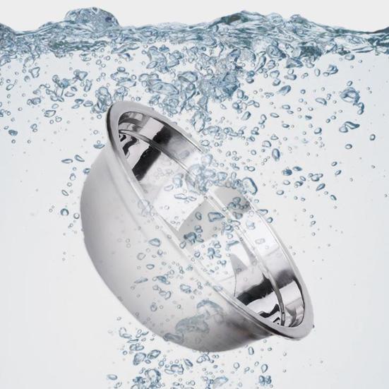 Raised Cat Food Bowl 15-degree Tilted Elevated Pet Feeder Bowl Anti Spill Stainless Steel Pet Food Dish for Dogs And Cats To Protect Pet's Spine