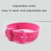 Silicone Cat Collar Toy with Bell Adjustable Teasing Wand Cats Interactive Feather Collar Toys Self-Entertaining Pet Supplies for Play All Day