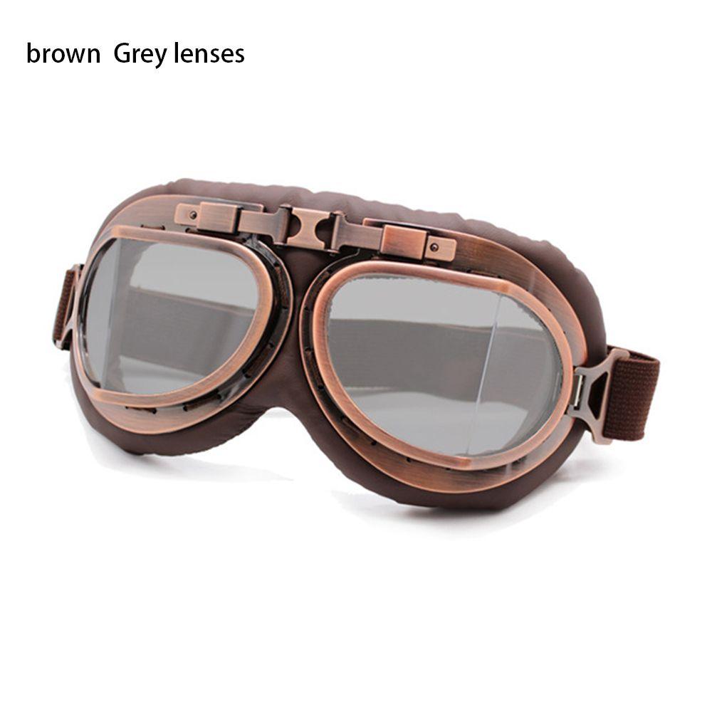 Frame Vintage Sunglasses Protective Gears Retro Goggles Pilot Motorcycle Glasses Cruiser Scooter