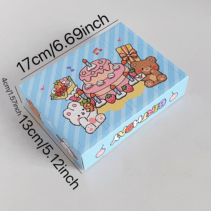 1 шт. Рождественские подарочные упаковочные коробки, рождественский сюрприз, глухая коробка, 12 ячеек, детский обратный отсчет, адвент-календарь, коробка, проткнутая пальцем