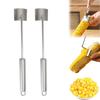 1/2Pcs Corn Peeler Stainless Steel Corn Cob Stripper Tool Corn Thresher for Kernels Removal Ergonomic Handle Easy