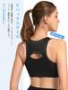 Yvette Sports for and the Size Black Women's Bra, No-Sway, Open-Front, Y-Back, Mesh, Sweat-Wicking, Quick-Drying, One-Piece Cup, Wireless, Fitness,