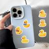 500Pcs/Roll Q Funny Yellow Ducks Kids Rewards Stickers - DIY Scrapbooks Album Decor Sealing Label Decals