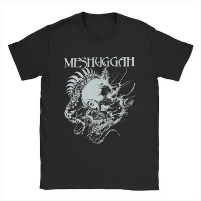 Мужская футболка Koloss Extreme Metal Band Meshuggah Vintage Pure Cotton Tee Shirt Short Sleeve T Shirt Crewneck Tops Idea Gift