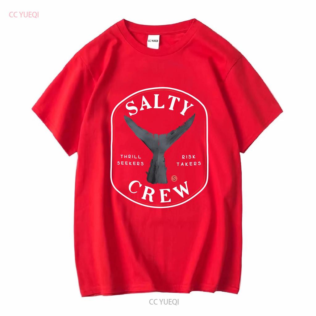 SALTY CREW ИЩУЩИЕ ОСТРЫХ ОЩУЩЕНИЙ РИСКУЮЩИЕ РЫБА РЫБАЛКА ФУТБОЛКА Мужская M Черная винтажная Стиранная homme Эластичная дизайнерская одежда