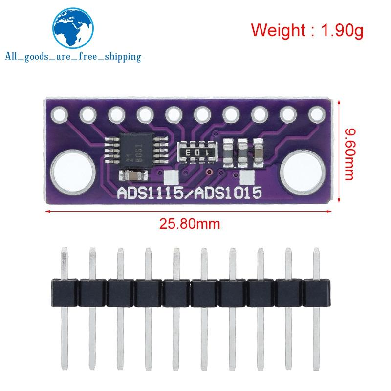 TZT1/3ШТ 16-битный I2C модуль ADS1115, 4-канальный, с усилителями Pro Gain
