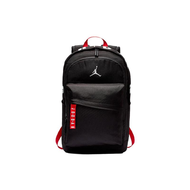 Jordan Polyester Backpack Regular Unisex Black Red Jordan 9A0172-023