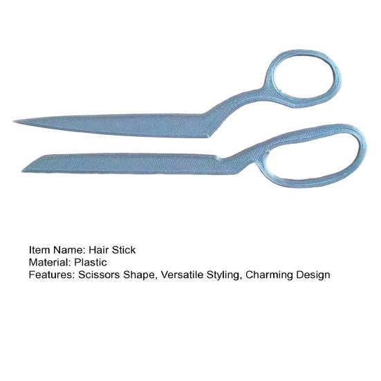 1 набор Палочка для волос в форме ножниц Женские металлические заколки для волос Прически