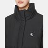 Calvin Klein Минималистичная Удобная Универсальная Короткая Куртка Пуховик в Корейском Стиле с Коротким Воротником-стойкой Женская Куртка Черная J224676BEH