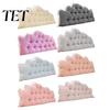 Back Support for Sofa Headboard Cushion with Ruffle Trim, Dorm Pillow, Crown Shape, Bed Wedge Pillow College Bedroom Decor, Reading Large Backrest