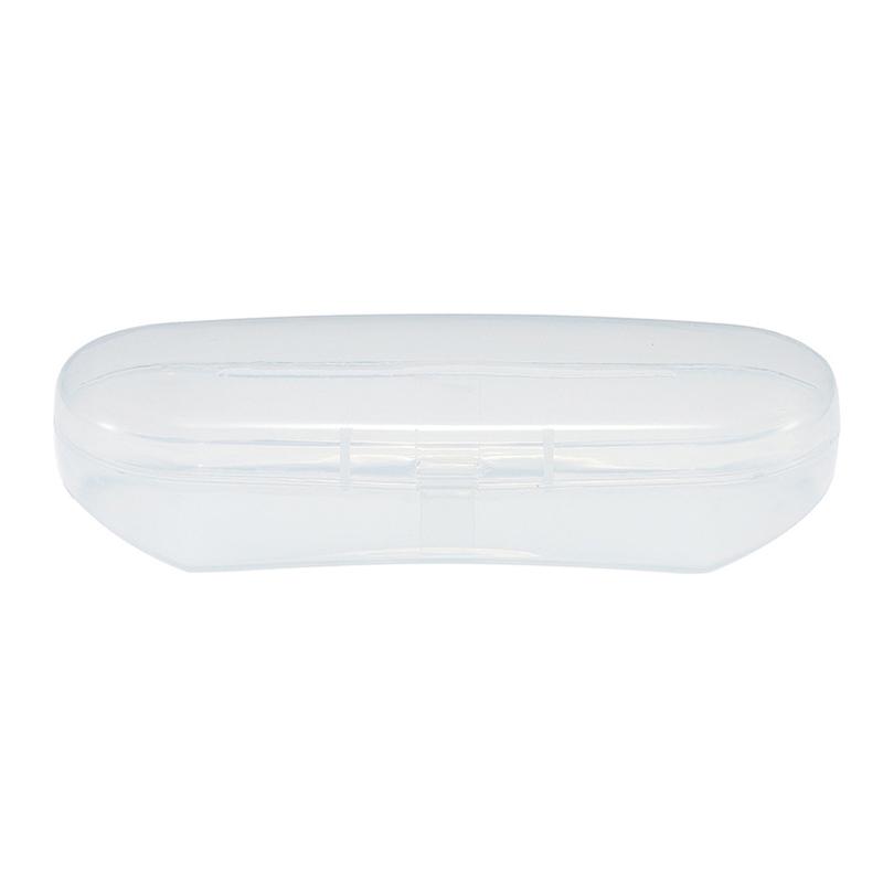 Синий прозрачный футляр для очков пластиковая коробка плоский зеркальный ящик для хранения очков для близорукости