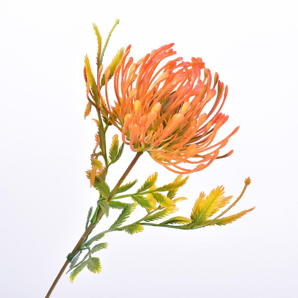 10 шт. искусственных цветов, устойчивых к ультрафиолетовому излучению, искусственные пластиковые цветы Protea Cynaroides, цветочные букеты, искусственные цветы, центральные украшения для стола, домашний декор для дома и улицы