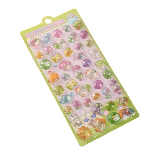 Милые объемные 3D наклейки Каваий смола животное мультяшная наклейка Крошечные DIY наклейки для скрапбуков ноутбуков бутылок для воды