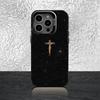 Стих из Христианской Библии Дело Иисуса Для iPhone 16,15,14,13,12,11,Pro,XS,Max,Plus,Mini,SE Черный Конфетный Матовый Ударопрочный Чехол