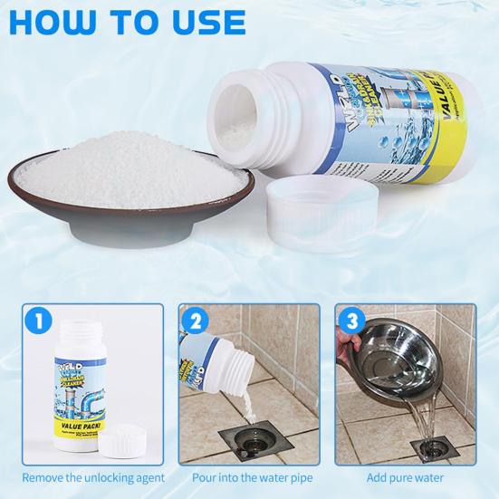 Yousheng Toilet Damper Hair Grease Soap Scum Toilet Dredging Agent Set Kitchen Bathroom Drain Unblocker Pipe Grease Dissolver