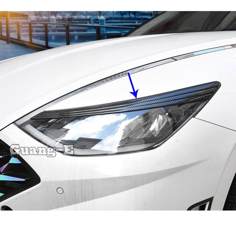Для Hyundai Sonata DN8 10-го поколения Стайлинг Кузова Фары Передние Накладки на Брови Световые Лампы Рамка Покрытие Детали Детектор