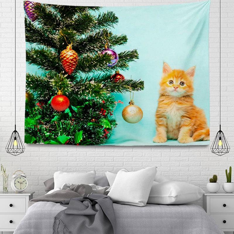 Серия подвесных тканевых гобеленов в рождественском стиле