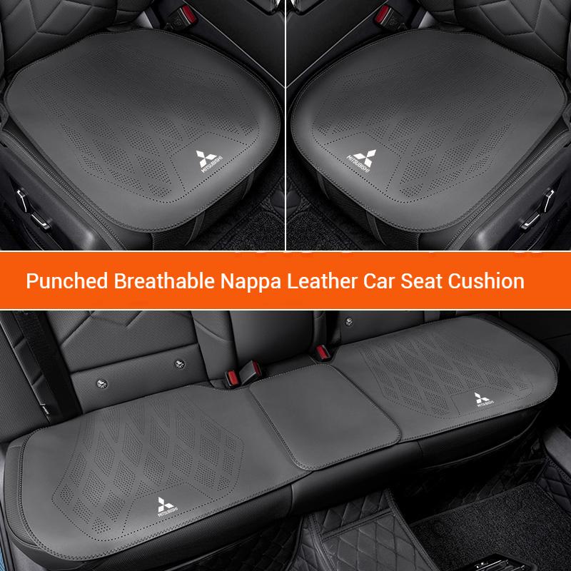 cwvjgx1 Car Leather Ventilated Seat Cushion Car Seat Cover For Mitsubishi Outlander Triton Colt Lancer EX Evolution X Pajero L200 ASX